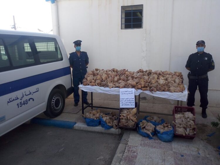 حجز 02 قنطار من الدجاج الفاسد ببرهوم بالمسيله