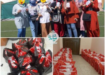 نادي ميلة تقرأ توزع أزيد من 100 حقيبة من الاغراض النسائية على منكوبي الزلزال 