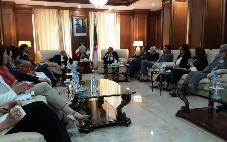 وزير الطاقة والمناجم يستقبل وفدا برلمانيا إيطاليا